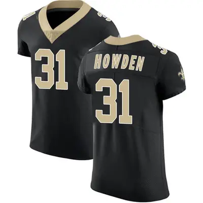 Men's Elite Jordan Howden New Orleans Saints Black Team Color Vapor Untouchable Jersey