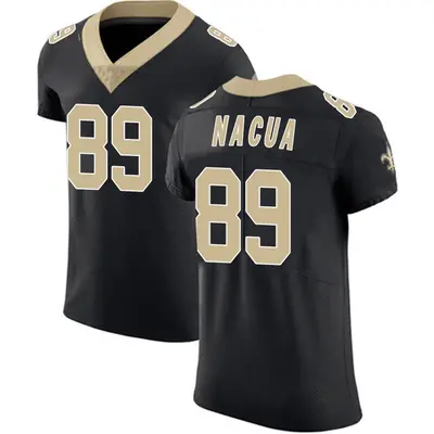 Men's Elite Samson Nacua New Orleans Saints Black Team Color Vapor Untouchable Jersey