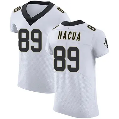 Men's Elite Samson Nacua New Orleans Saints White Vapor Untouchable Jersey