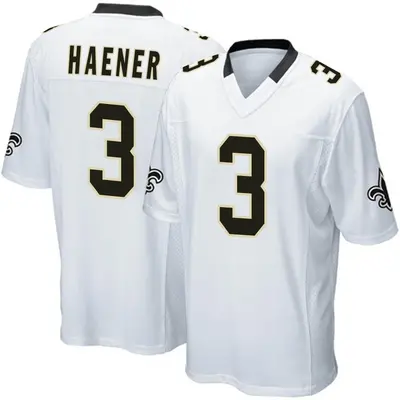 Men's Game Jake Haener New Orleans Saints White Jersey