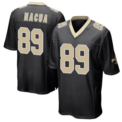 Men's Game Samson Nacua New Orleans Saints Black Team Color Jersey