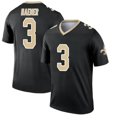 Men's Legend Jake Haener New Orleans Saints Black Jersey
