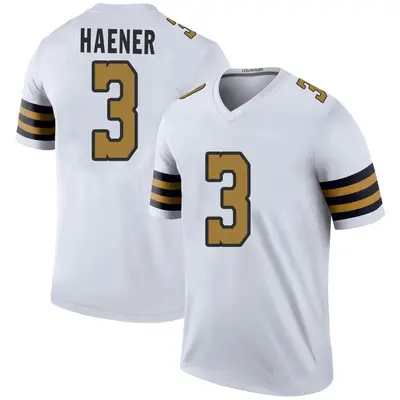 Men's Legend Jake Haener New Orleans Saints White Color Rush Jersey
