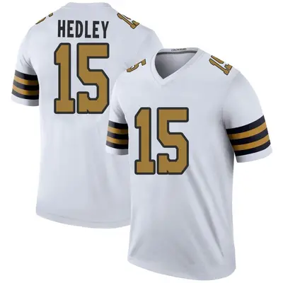 Men's Legend Lou Hedley New Orleans Saints White Color Rush Jersey