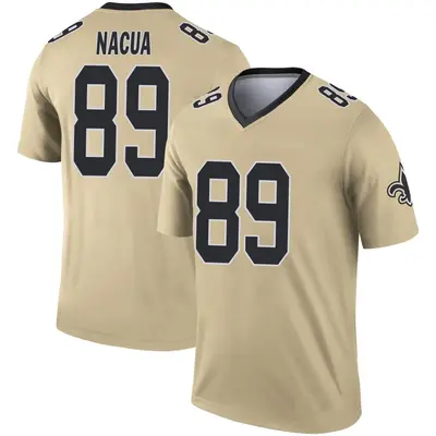 Men's Legend Samson Nacua New Orleans Saints Gold Inverted Jersey