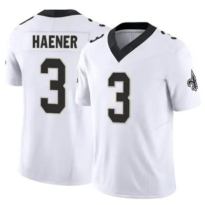 Men's Limited Jake Haener New Orleans Saints White Vapor F.U.S.E. Jersey