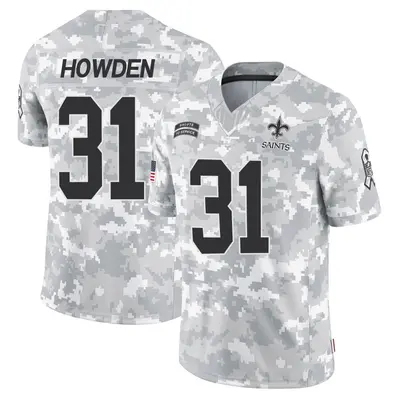 Men's Limited Jordan Howden New Orleans Saints Arctic Camo 2024 Salute to Service Jersey