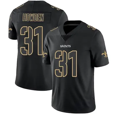 Men's Limited Jordan Howden New Orleans Saints Black Impact Jersey
