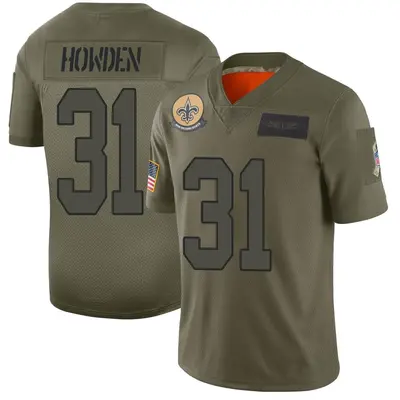 Men's Limited Jordan Howden New Orleans Saints Camo 2019 Salute to Service Jersey
