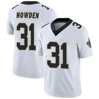 Men's Limited Jordan Howden New Orleans Saints White Vapor Untouchable Jersey