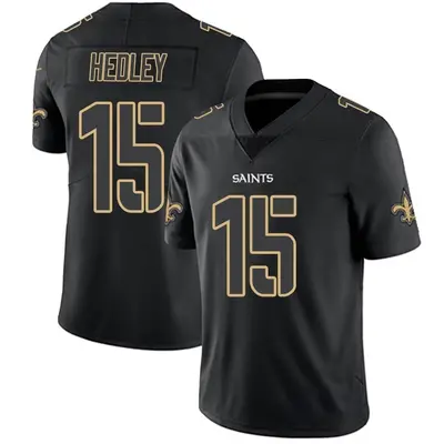 Men's Limited Lou Hedley New Orleans Saints Black Impact Jersey