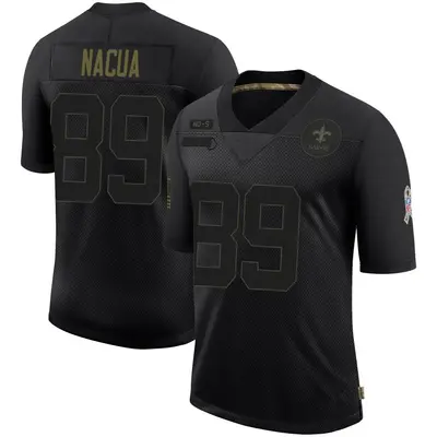 Men's Limited Samson Nacua New Orleans Saints Black 2020 Salute To Service Jersey