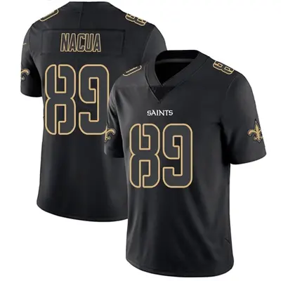 Men's Limited Samson Nacua New Orleans Saints Black Impact Jersey