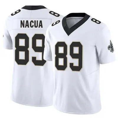 Men's Limited Samson Nacua New Orleans Saints White Vapor F.U.S.E. Jersey