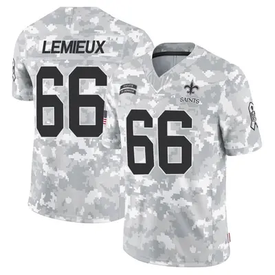 Men's Limited Shane Lemieux New Orleans Saints Arctic Camo 2024 Salute to Service Jersey