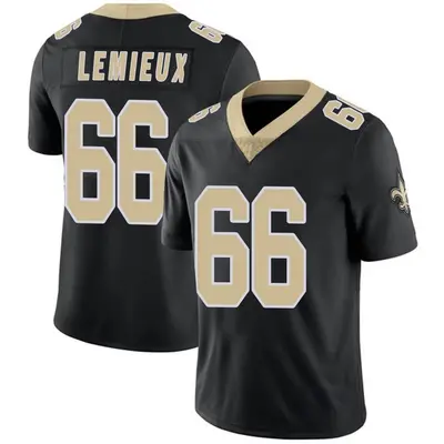 Men's Limited Shane Lemieux New Orleans Saints Black Team Color Vapor Untouchable Jersey