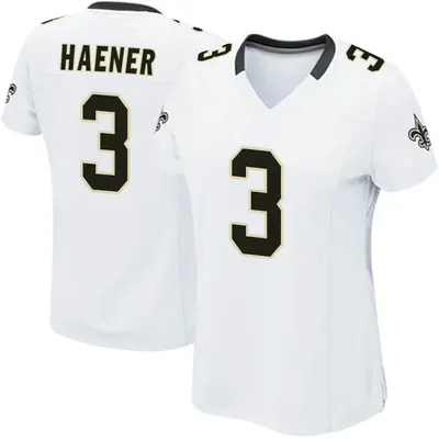 Women's Game Jake Haener New Orleans Saints White Jersey