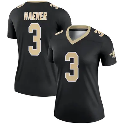 Women's Legend Jake Haener New Orleans Saints Black Jersey