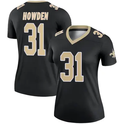 Women's Legend Jordan Howden New Orleans Saints Black Jersey
