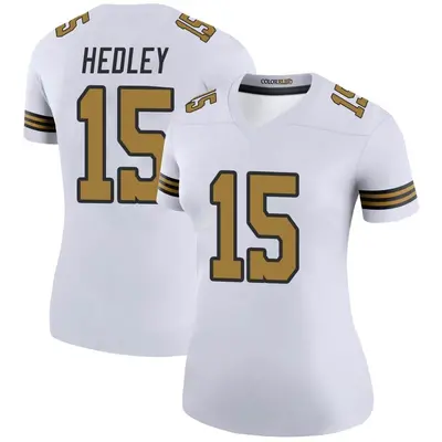Women's Legend Lou Hedley New Orleans Saints White Color Rush Jersey
