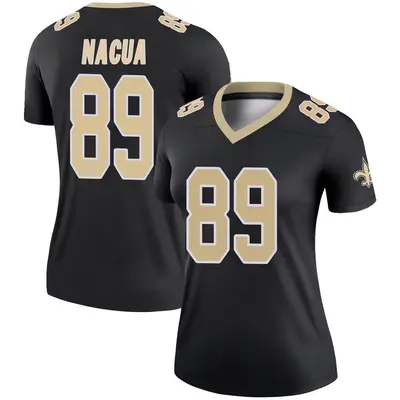 Women's Legend Samson Nacua New Orleans Saints Black Jersey