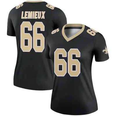 Women's Legend Shane Lemieux New Orleans Saints Black Jersey