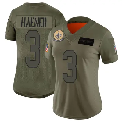 Women's Limited Jake Haener New Orleans Saints Camo 2019 Salute to Service Jersey