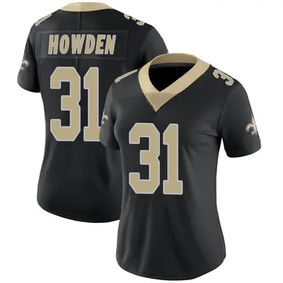 Women's Limited Jordan Howden New Orleans Saints Black Team Color Vapor Untouchable Jersey