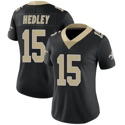 Women's Limited Lou Hedley New Orleans Saints Black Team Color Vapor Untouchable Jersey