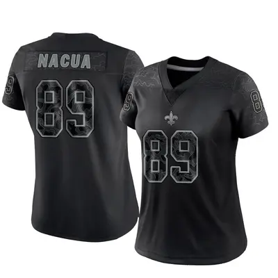Women's Limited Samson Nacua New Orleans Saints Black Reflective Jersey