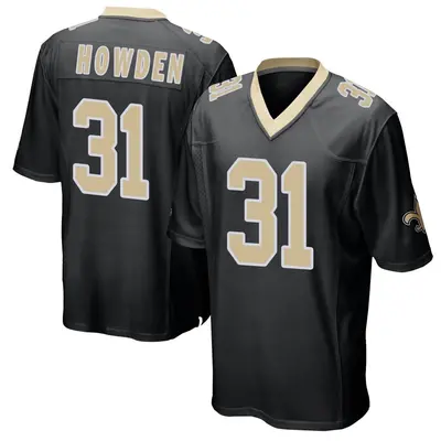 Youth Game Jordan Howden New Orleans Saints Black Team Color Jersey