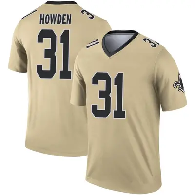 Youth Legend Jordan Howden New Orleans Saints Gold Inverted Jersey