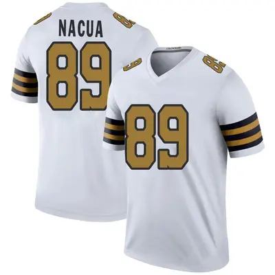 Youth Legend Samson Nacua New Orleans Saints White Color Rush Jersey