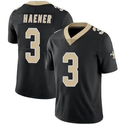 Youth Limited Jake Haener New Orleans Saints Black Team Color Vapor Untouchable Jersey